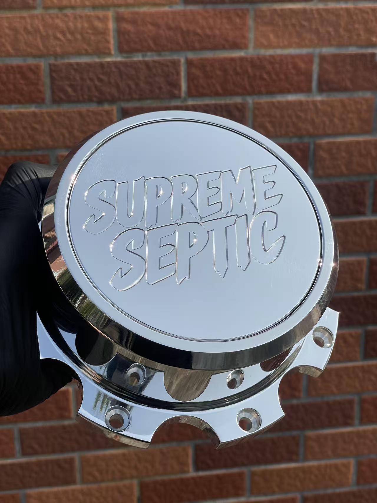 8 Lug Custom Billet Aluminum Wheel Floating Center Caps For 8x6.5" | 8x170 MM | 8x180 MM