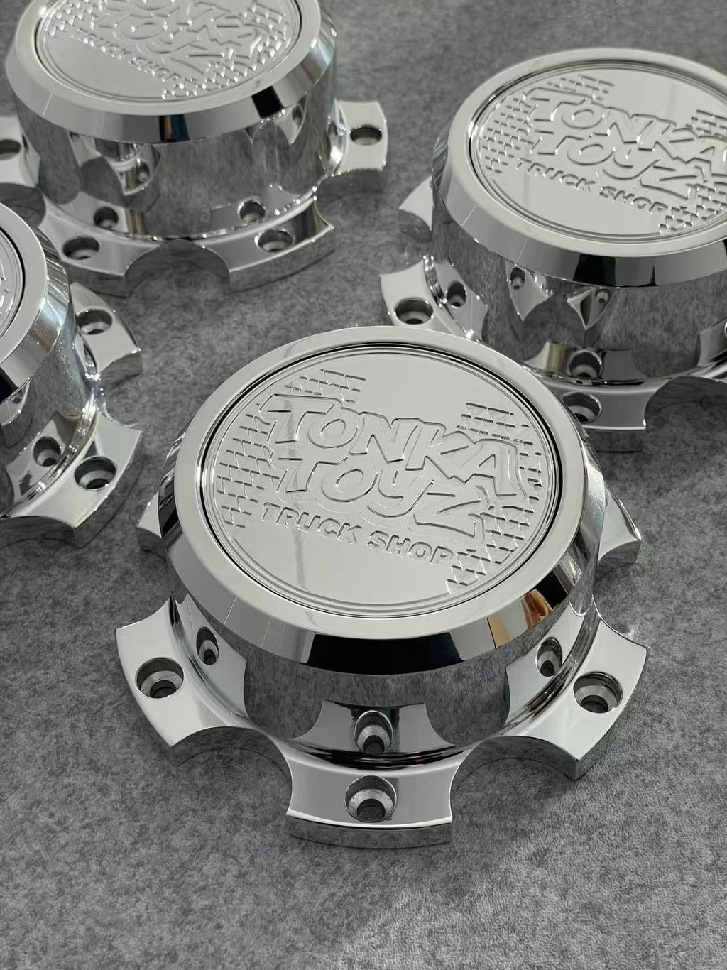 6 Lug Custom Billet Aluminum Floating Center Caps For 6x135 MM & 6x5.5"