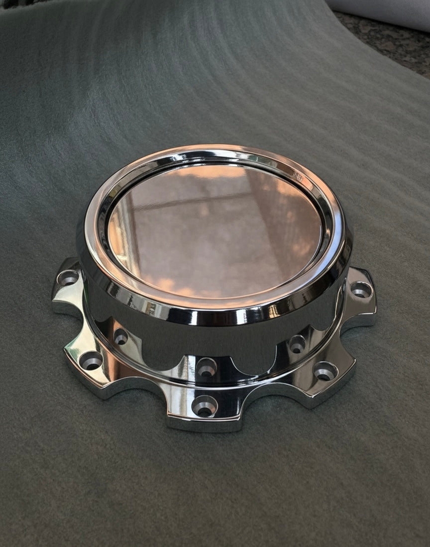 8 Lug Custom Billet Aluminum Wheel Floating Center Caps For 8x6.5" | 8x170 MM | 8x180 MM